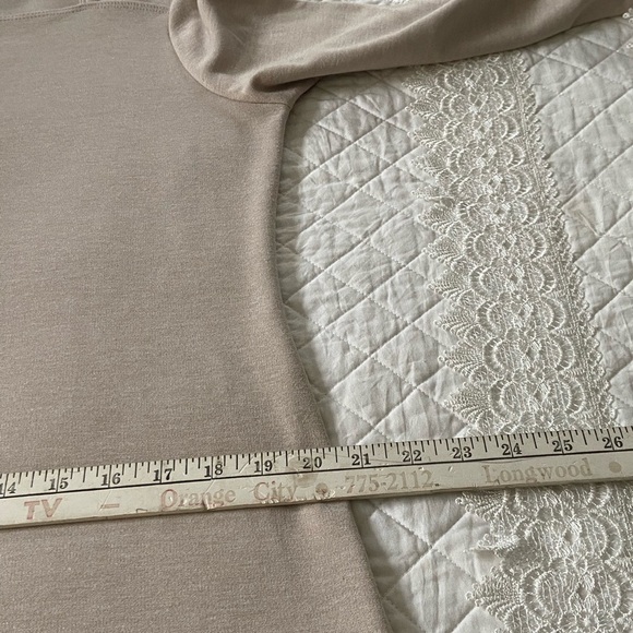 Worthington Knits 2 Piece Skirt Set Beige Long Sleeve with Maxi Skirt Size M - Picture 13 of 16